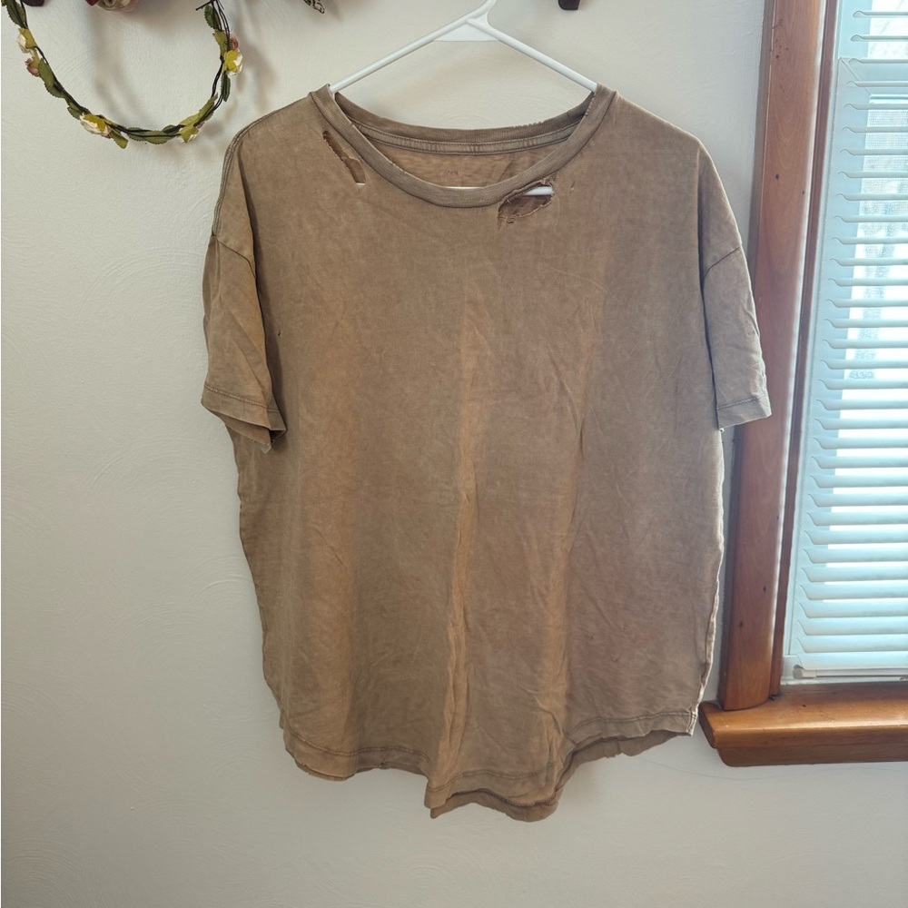 Aerie Distressed Boyfriend Tshirt